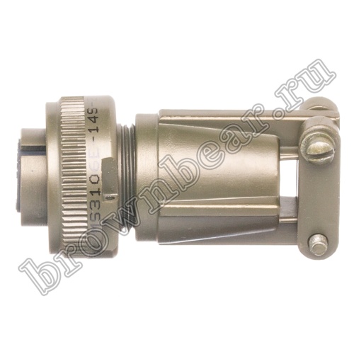 Разъём Amphenol серии MS, 4 контакта, розетка на кабель, тип 14S, резьбовой MS3106E-14S-2S фото 4