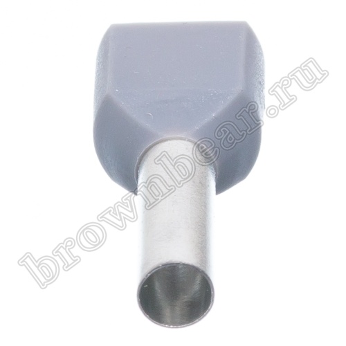 Кабельный наконечник штыревой втулочный изолированный НШВИ2 12 мм, под опрессовку на провод 4.0 мм², упаковка 100шт. TIC2-4.0-12 фото 2