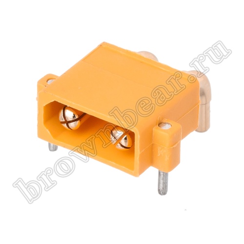 Разъем питания XT30 для АКБ, 2 контакта, штекер на плату угловой XT30PW30-M.G.Y фото 7