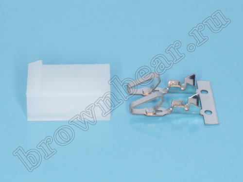 Разъем питания 2 контакта, гнездо на кабель, шаг 5.08 мм MHU-2 фото 6