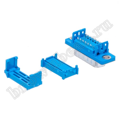 Разъем D-SUB  15 контактов, вилка на плоский кабель DI-15M фото 7
