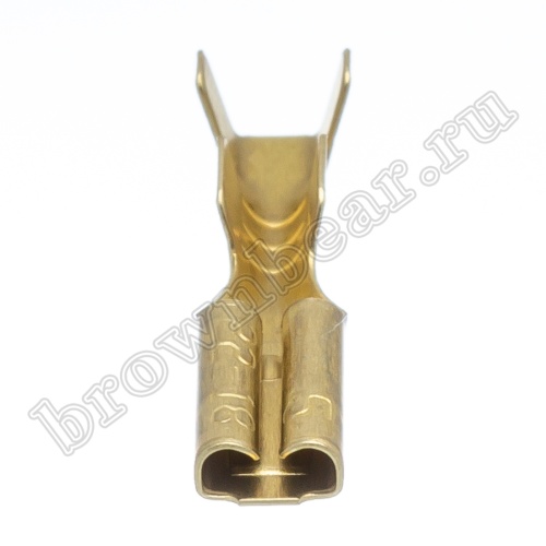 Клемма плоская обжимная 3.2 мм, гнездо на провод 0.5 - 1.5 мм², кратно 100шт., РП-М TA3-1.25FO фото 4