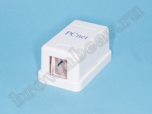 Коробка для внешней розетки под 1 Keystone, PCnet 