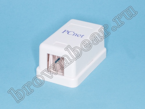 Коробка для внешней розетки под 1 Keystone, PCnet 