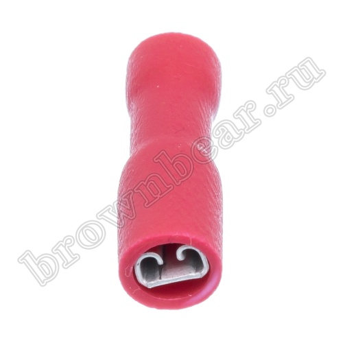 Клемма плоская обжимная 3 мм, гнездо на провод 0.25 - 1.5 мм², полностью изолированная, кратно 100шт., РПИ-М TAI3-1.25I фото 4