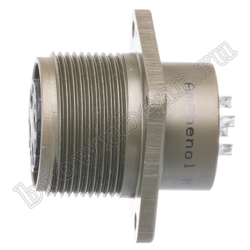 Разъём Amphenol серии MS, 4 контакта, розетка на блок, тип 18, резьбовой MS3102E-18-4S фото 2