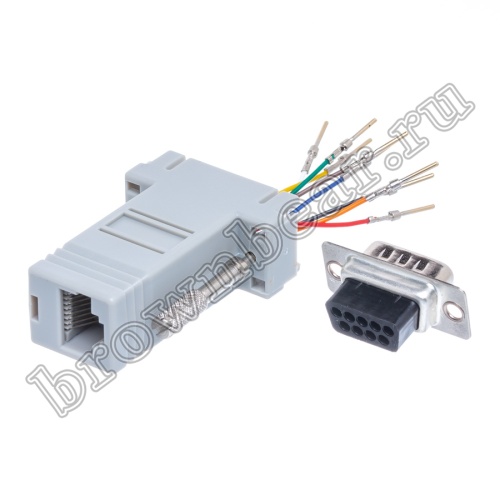 Переходник D-SUB 9 вилка - RJ45 гнездо GC-9MT8 фото 2