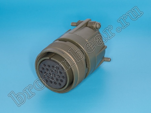 Разъём Amphenol серии MS, 24 контакта, розетка на кабель, тип 24, резьбовой MS3106E-24-28S