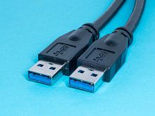Кабель (шнур) USB 3.0, тип А - А, вилка - вилка, 1.8 метра