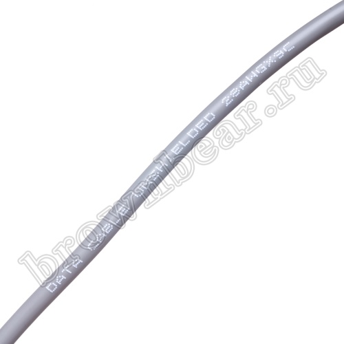Кабель сигнальный коммуникационный 9 проводов, 28AWG, бухта 50м, неэкранированный, серый SIN YU фото 3