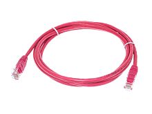Патч-корд UTP RJ-45, категория 5e, литой, 2 метра, красный 