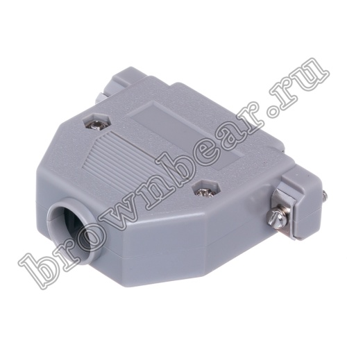 Корпус разъема D-SUB  25 контактов, серый DP-25C-G фото 5