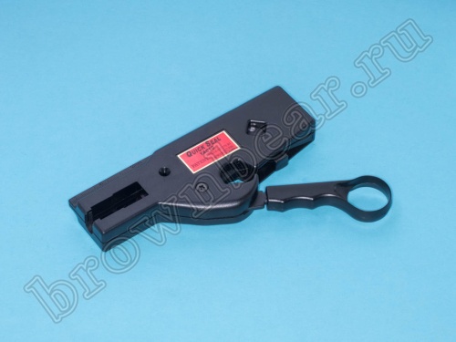 Пресс-клещи (кримпер) для обжима водонепроницаемых F разъемов на RG-59, 6 с зачисткой и обрезкой YAC-10 фото 2