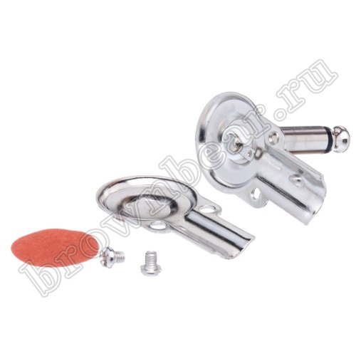 Разъём Jack 1/4" моно штекер 6.35мм, металлический корпус, прямой угол AUD-23 фото 4