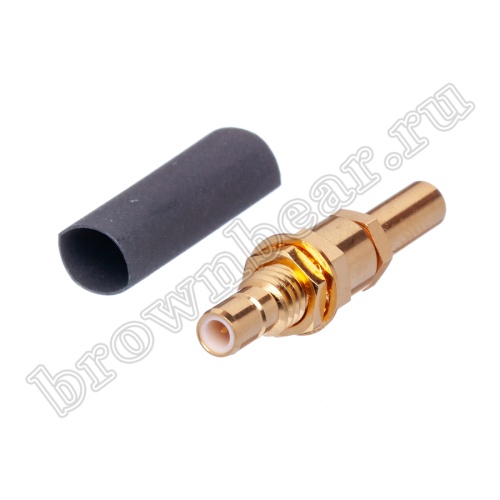 Разъем SMB вилка на кабель RG-174,188,316, обжимной, Amphenol, SMB1421G1-10GT30G-316U-50 SMB-C174P фото 3