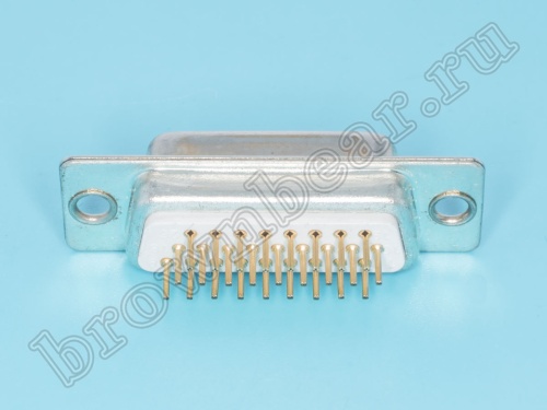 Разъем D-SUB  26 контактов высокой плотности, гнездо на плату, вертикальный DHB-26F фото 3