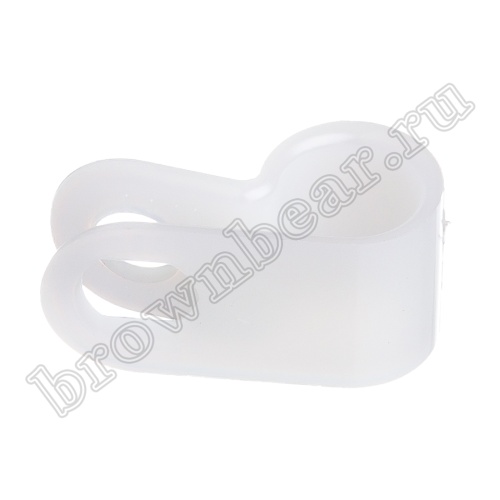 Скоба нейлоновая крепежная для кабеля, d 6.4 мм,  уп.100 шт. CCUC-1 фото 4