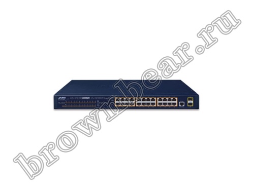GS-4210-24P2S Управляемый L2/L4 коммутатор Planet, 24 порта 10/100/1000Мбит/с 802.3at PoE, 300Ватт, 2 порта SFP 100/1000Мбит/с фото 3