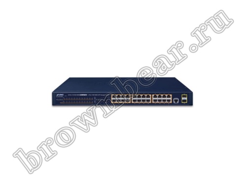 GS-4210-24P2S Управляемый L2/L4 коммутатор Planet, 24 порта 10/100/1000Мбит/с 802.3at PoE, 300Ватт, 2 порта SFP 100/1000Мбит/с фото 3