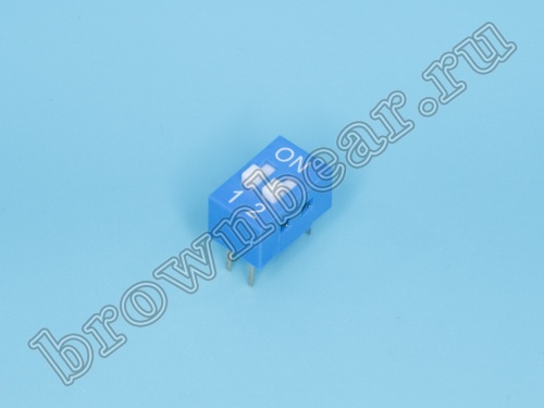 Переключатель Dip-Switch 2 контактных группы (B001A)
