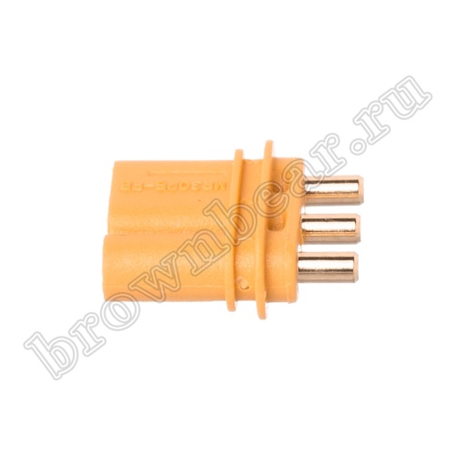 Разъем питания MR30 для АКБ, 3 контакта, розетка на плату MR30PB30-F.G.Y фото 2