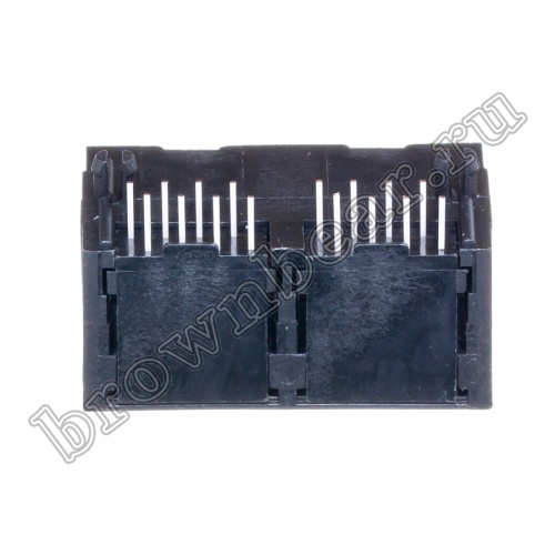 Разъём RJ-45 2 гнезда на плату 8P8C, тип 9 TJ9-8P8C-02 фото 4