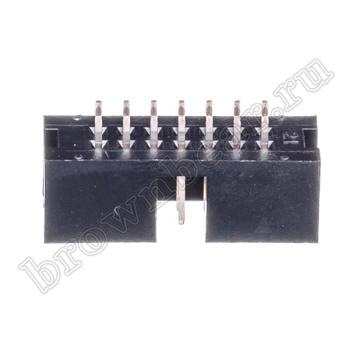 Разъем IDC 2х7 вилка на плату, шаг 2.54мм BH-14 фото 7
