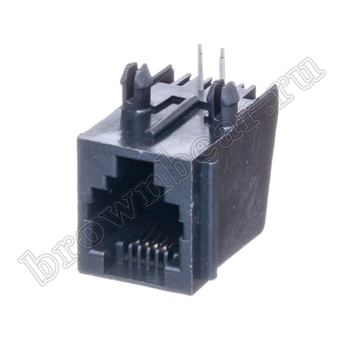 Разъём RJ-11 гнездо на плату, 6P4C, тип 2 TJ2-6P4C