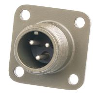 Разъём Amphenol серии MS, 3 контакта, вилка на блок, тип 10SL, резьбовой MS3102E-10SL-3P