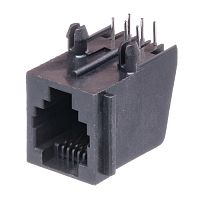 Разъём RJ-12 гнездо на плату, 6P6C, тип 2 TJ2-6P6C