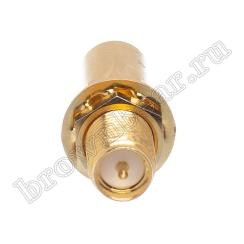 Разъем RP-SMA штекер на кабель RG-58, обжимной, позолоченный RP-SMA-C58PG фото 2