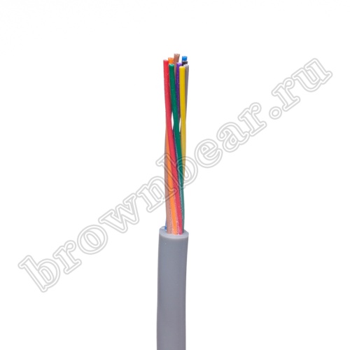 Кабель сигнальный коммуникационный 9 проводов, 28AWG, бухта 50м, неэкранированный, серый SIN YU фото 2
