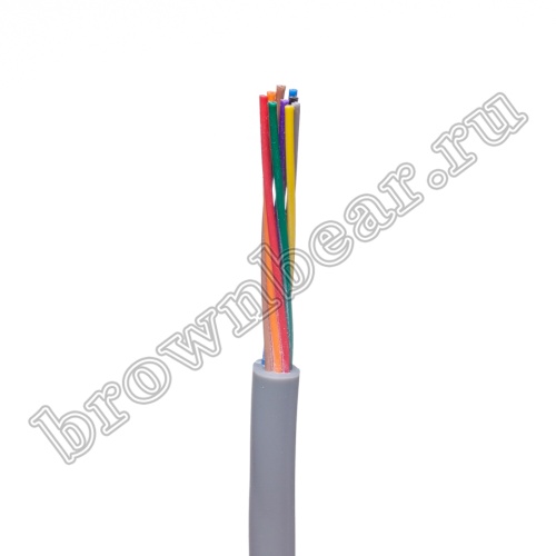 Кабель сигнальный коммуникационный 9 проводов, 28AWG, бухта 50м, неэкранированный, серый SIN YU фото 2