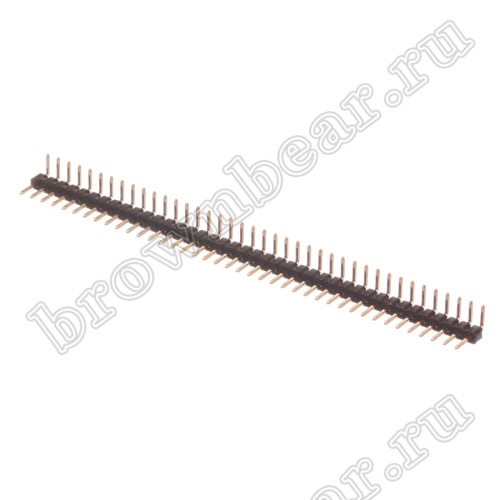 PLS2-40R Разъем штыревой на плату 1х40 шаг 2мм, прямой угол купить в ...