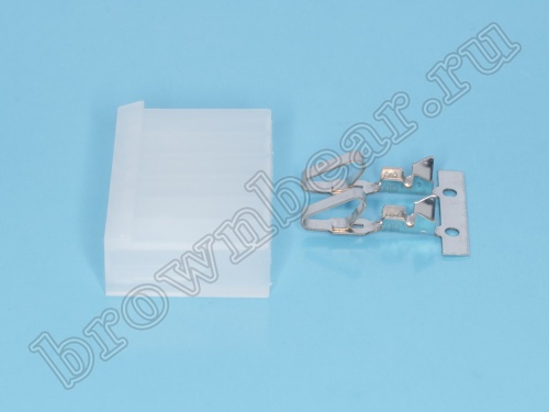 Разъем питания 6 контактов, гнездо на кабель, шаг 3.96 мм PHU-6 фото 6