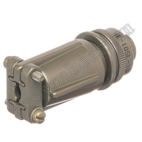 Разъём Amphenol серии MS, 3 контакта, розетка на кабель, тип 10SL, резьбовой MS3106E-10SL-3S фото 7