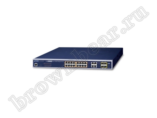 GS-4210-16P4C Управляемый L2/L4 коммутатор Planet, 16 портов 10/100/1000Мбит/с PоE, 200Ватт, 4 combo порта RJ-45/SFP 100/1000Мбит/с