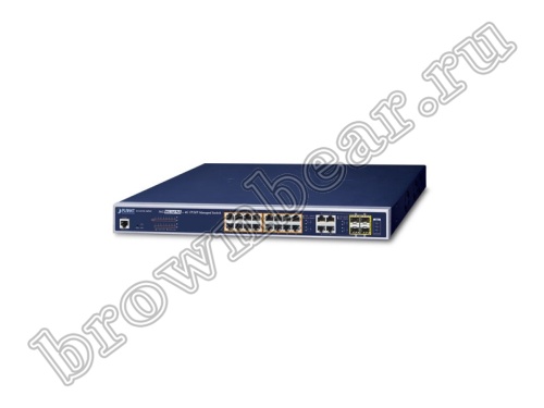 GS-4210-16P4C Управляемый L2/L4 коммутатор Planet, 16 портов 10/100/1000Мбит/с PоE, 200Ватт, 4 combo порта RJ-45/SFP 100/1000Мбит/с