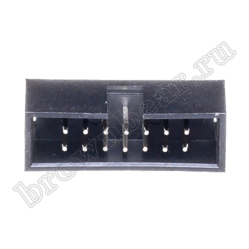 Разъем IDC 2х7 вилка на плату, шаг 2.54мм BH-14 фото 3