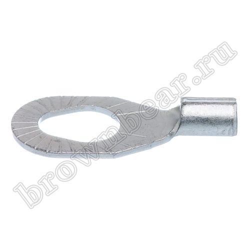 Клемма кольцевая обжимная тип "O" 3.7 - 5.3 мм на провод 0.5 - 1.5 мм², неизолированная, кратно 100шт. TR-1.25-3/5 фото 5