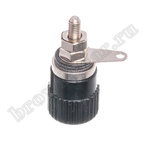 Клемма приборная для разъема Banana, тип 3 (гнездо), черная BP-3B фото 5