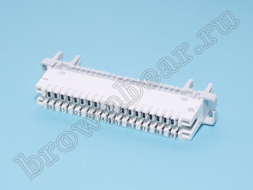 Плинт 10 пар KRONE размыкаемый, PROFIL, нумерация 0..9 