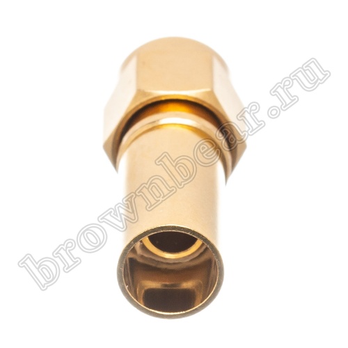 Разъем RP-SMA гнездо на кабель RG-58, обжимной, позолоченный RP-SMA-C58JG фото 4