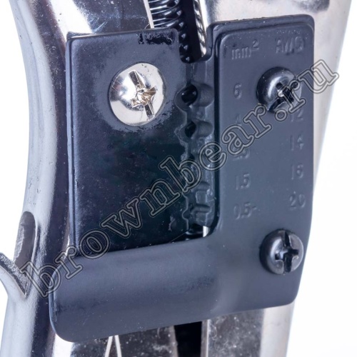 Пресс-клещи (кримпер) для обжима изолированных клемм на провод 10-20 AWG, с зачисткой и обрезкой YY-78-320 фото 3