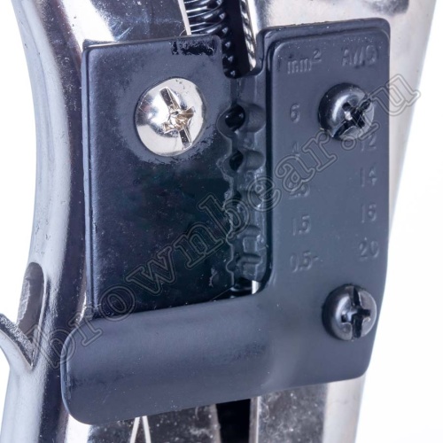 Пресс-клещи (кримпер) для обжима изолированных клемм на провод 10-20 AWG, с зачисткой и обрезкой YY-78-320 фото 2