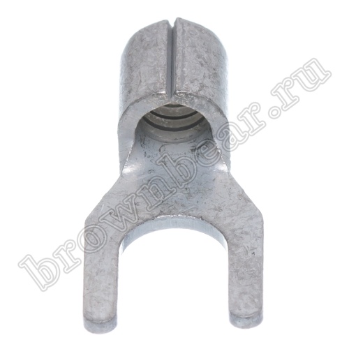 Клемма вилочная обжимная тип "U" 5.3 мм, на провод 4.0 - 6.0 мм², неизолированная, кратно 100шт. TY-5.5-5 фото 3