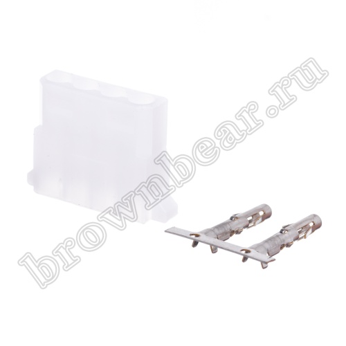 Разъем питания 4 контакта, гнездо на кабель, к дисководу, шаг 5.08 мм TH-4F фото 6