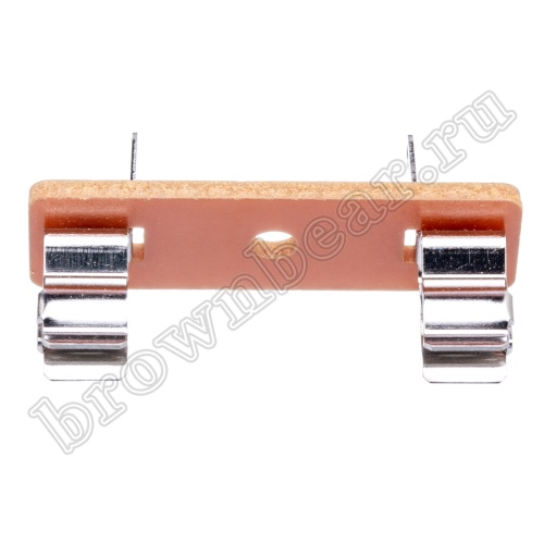 Держатель предохранителя 6.3х32мм цилиндрического, на приборный блок, внутр. 10A/250B (201V) фото 2