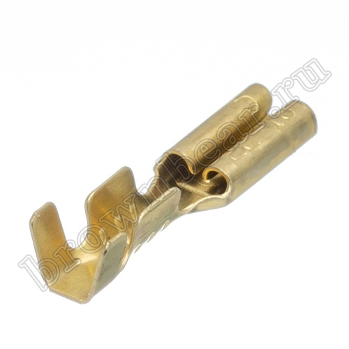 Клемма плоская обжимная 3.2 мм, гнездо на провод 0.5 - 1.5 мм², кратно 100шт., РП-М TA3-1.25FO фото 3