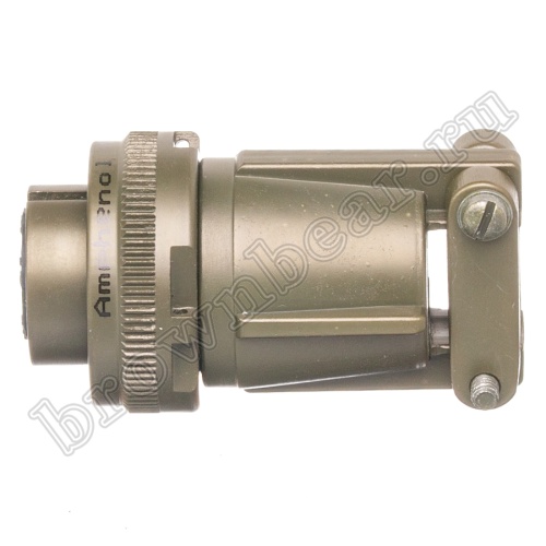 Разъём Amphenol серии MS, 7 контактов, розетка на кабель, тип 16S, резьбовой MS3106E-16S-1S фото 6